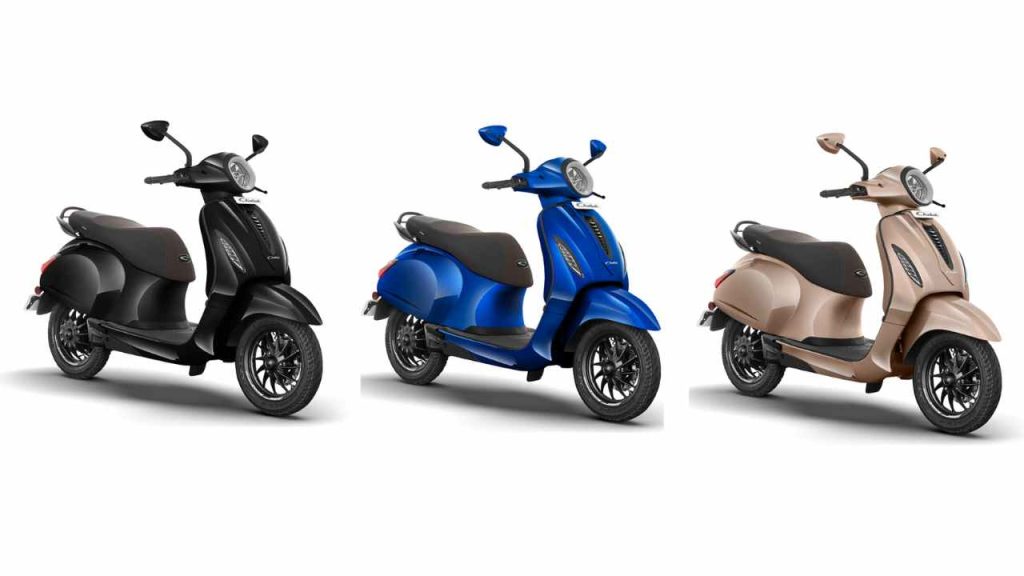New Chetak Electric Scooters Color Option